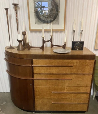 Rare Art Deco/Streamline Secretary/Sideboard Donald Deskey & Gilbert Rhode Style - Image 1 of 4