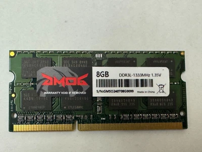 8GB PC3L-10600 Laptop SODIMM DDR3L 1333 MHz 204pin 1.35V Memory RAM - Image 1 of 4