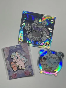 Prendedor Neopets X It’s Boba Time Baby Uni Edición Limitada Con Código+Pegatina+Funda - Imagen 1 de 7