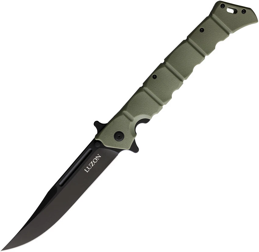 Navaja de Bolsillo Luzón Grande Acero Frío Linerlock OD Verde Plegable 8Cr13 20NQXODBK Foto 1 de 1