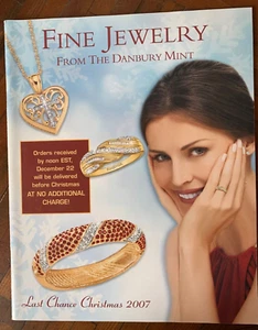 Fine Jewelry From The Danbury Mint Catalog, Christmas 2007, Gold, Diamonds, Gems - Foto 1 di 1
