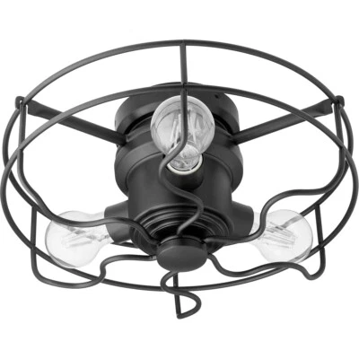 NOIR (BLACK) CAGE LIGHT KIT BY QUORUM; LIGHT KIT ONLY! - Image 1 of 4