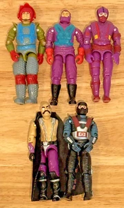 LOTE DE 5 FIGURAS DE ACCIÓN HASBRO GI JOE VINTAGE AÑOS 80 ALGUNAS COBRA SIN ACCESORIOS - Imagen 1 de 16