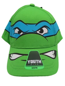 NWT Kids Teenage Mutant Ninja Turtles Blue "Leonardo" Baseball Hat OSFM - Picture 1 of 6