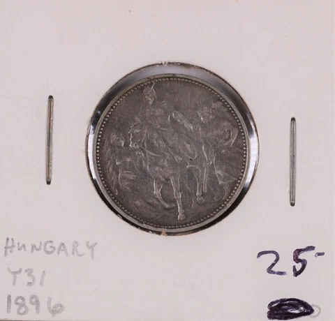 1896 Hungary Commemorative Silver 1 Korona Cover