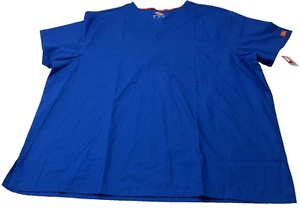 NEW Dickies Unisex Scrub Top 93643 One Pocket V-Neck Size 3XL Royal Blue XXXL - Picture 1 of 10