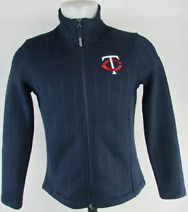 Minnesota Twins G-III Men's Navy Blue Knitted Full-Zip Sweatshirt MLB - Picture 1 of 5
