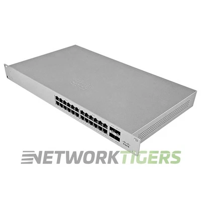 Cisco Meraki MS125-24P-HW 24x 1GB PoE+ RJ-45 4x 10GB SFP+ Unclaimed Switch - Image 1 of 4