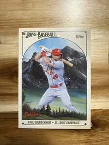 #54 Paul Goldschmidt St. Louis Cardinals 2023 Topps X Bob Ross - Picture 1 of 2