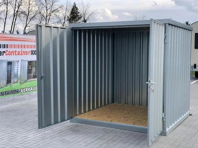 Container Blechcontainer Lagercontainer Werkzeugcontainer Lager verzinkt 2m - Bild 1 von 4