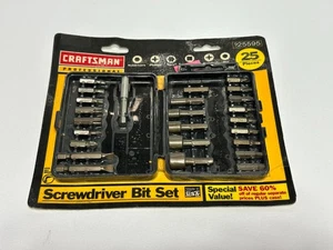 NOS Sears Craftsman Professional USA 25595 25pc Screwdriver Bit Set in Packaging - Picture 1 of 7
