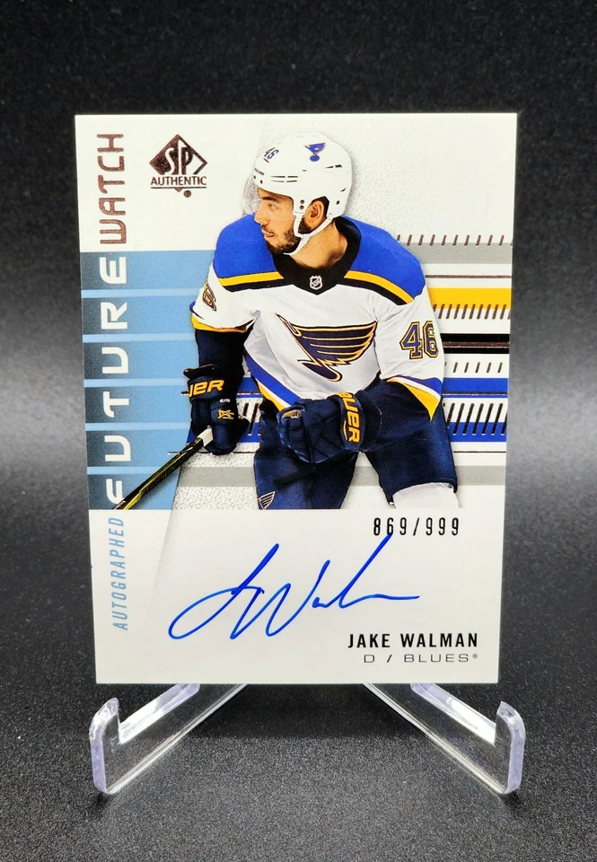 2019-20 SP Authentic Jake Walman Future Watch Auto /999 No. 248 Blues Oilers - Image 1 of 2