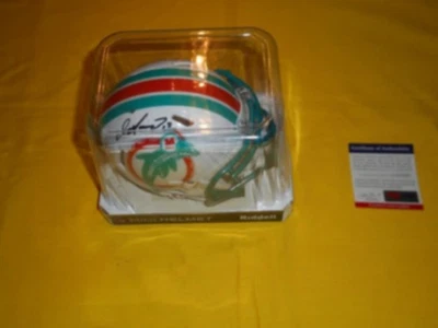 Minicasco firmado por Dan Marino PSA/DNA autografiado por Dolphins Legend Foto 1 de 2