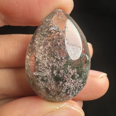 3.2cm Natural Scenic Phantom Quartz Pendant Healing Crystal-20 - Image 1 of 4