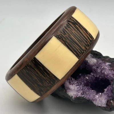 Brazalete Brazalete Ancho Madera Artesanal  Foto 1 de 4