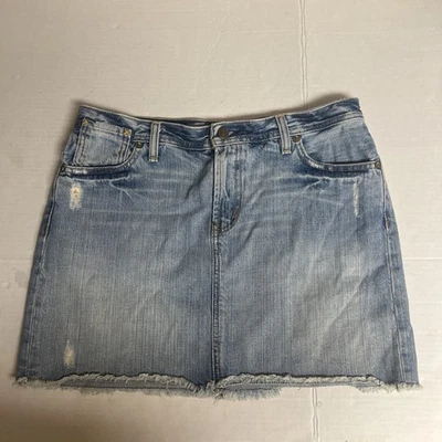 Polo Ralph Lauren Falda Denim 5 Bolsillos Jean Falda Clásica Talla 10 Y2K 100% Algodón Foto 1 de 4