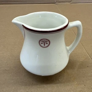 WW2  Vitrified China Sterling US Army  Medical Corps Cream Pitcher - Picture 1 of 9