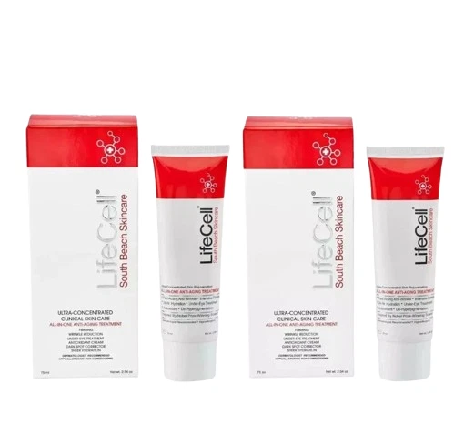 Paquete de 2 nuevos Live-Cell South Beach cuidado de la piel todo en uno antienvejecimiento - 2,54 oz... Foto 1 de 1