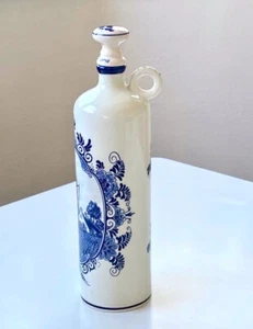 Vintage Porzellankaraffe Schnapskaraffe Genever Karaffe Krug Delft blau 0,7 l - Bild 1 von 5
