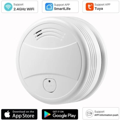 Tuya Smart Wifi Smoke Detector Sensor 80DB Alarm Fire Smoke Detector Wifi - Image 1 of 4