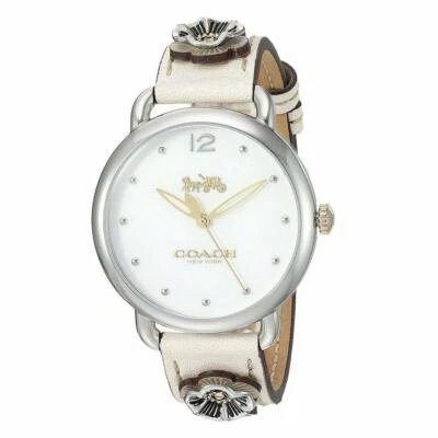 Reloj Coach Mujer Delancey Correa Cuero Blanco 14503079 SIN CAJA Foto 1 de 4