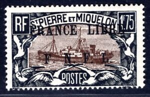 ST PIERRE et MIQUELON 1941 Yvert 242 ** POSTFRISCH FRANCE LIBRE (08095