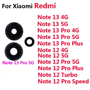 For Redmi Note 13 Pro Plus Note 12T 12 Pro Plus Rear Back Camera Glass Lens - Picture 1 of 13