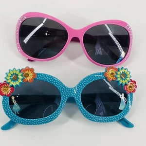 EUC Girls DISNEY Lot Of 2 Girl Kids Toddler Sunglasses Elsa Frozen Princess - Picture 1 of 5