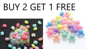 Mickey Mouse Bead Hello Kitty Bead 50g Pastel Acrylic DIY Crafts Gift Children - Picture 1 of 10