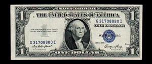 1935 E $1 Silver Certificate Lightly Circulated Free shipping {C225} - Picture 1 of 2