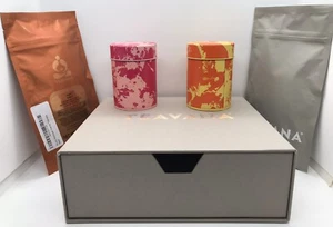Teavana Box Set | 2 Tea Tins / Pair of 2 Oz Loose Leaf Bags of Tea - Photo 1 sur 7