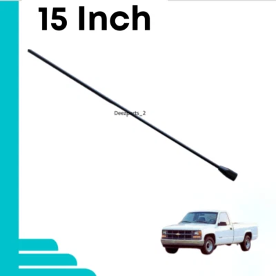 Antena 15" negra para Chevrolet S10 y S10 Blazer 1984-2001 hembra Foto 1 de 4
