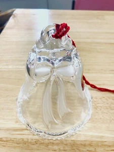 Walther Glas Glass Christmas Bell Made in Germany Bows Holly Original 4.5" - Picture 1 of 4