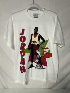 Vintage Space Jam T-Shirt/Größe: L/Bugs Hase Swoosh 23 Michael Jordan Stiefel! - Bild 1 von 8