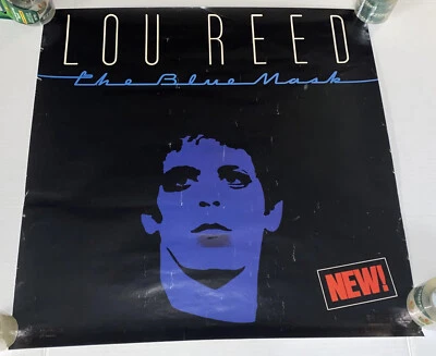 Lou Reed 1981 The Blue Mask Promo RCA Vintage Poster Velvet Underground USA made - Image 1 of 4