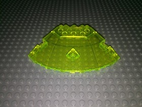 LEGO Panel UFO 30117 Neon Green 10x10x2 Right Alien Space Space Round 6975