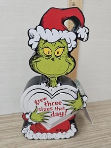 Dr. Seuss Designs Grinch (4”x8”) an diesem Tag drei Größen gewachsen (Stand Alone Holzschild) - Bild 1 von 5