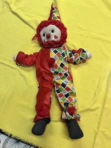 1983 Enesco 26 inch tall cloth clown - Picture 1 of 2