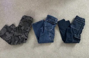 Lot / Bundle of 3 Boys Pants/Jeans Size 10 (1 Pair Husky) - Good Condition - Picture 1 of 6