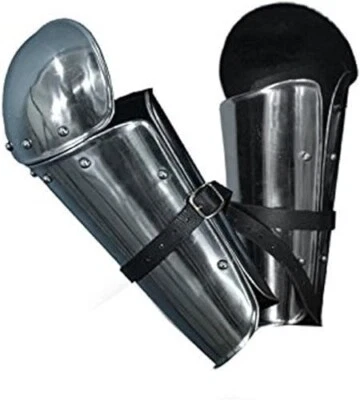 STEEL ARM GUARDS ARMOR MEDIEVAL COSTUME Rustic Vintage Home Decor Gifts - Image 1 of 4