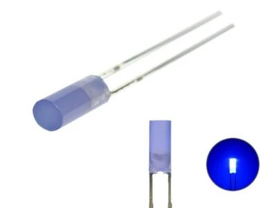 LED Zylinder 3mm diffus zylindrisch Flat Top LEDs 10 Stück Farbauswahl - Bild 1 von 2