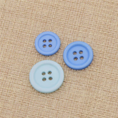 Multicolor Round 4-Holes Button Resin Making Sewing DIY Scrapbooking Accessories - Image 1 of 3