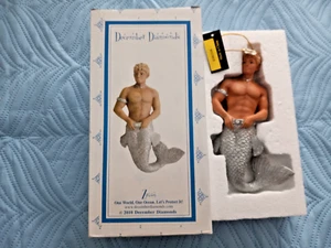 2010 December Diamonds ZIRCON Merman Man Ornament Christmas retired gay - Picture 1 of 1
