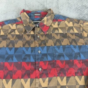 Neiman Marcus Button Shirt Colorful Long Sleeve Cotton Made in USA Men XL - Picture 1 of 11
