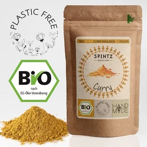 1000 g BIO Curry Polvo Inglés Mezcla de Especias Suave Embalaje Sin Plástico SPINTZ - Imagen 1 de 10