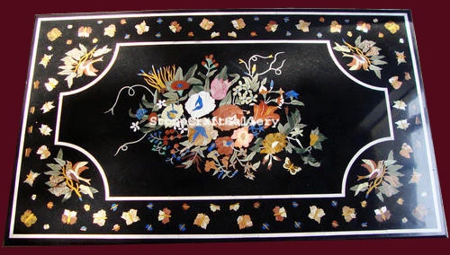 48" x 32" Marble Center Table Tops Inlay Handmade Art For Home Decor - Image 1 of 1