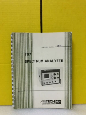 Ailtech 707 Spectrum Analyzer Operation Manual - Image 1 of 3