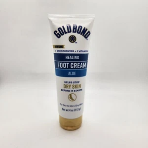 Gold Bond Healing Foot Cream Aloe 7 Moisturizers 3 Vitamins Dry To Very Dry - Picture 1 of 2