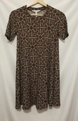 Vestido recto BCBGeneration para mujer XXS negro oliva manga corta pulóver Foto 1 de 4