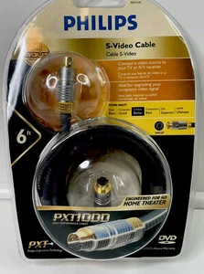 Philips 6ft S-Video Cable M62791 Gold Plated Connectors 24k New in Package - Picture 1 of 2